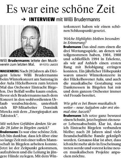 Interview mit Willi Brudermanns